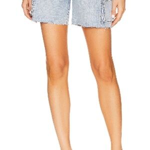 Pistola Blue Jean Shorts Relaxed Fit Distressed